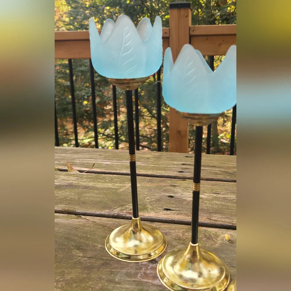 Vintage MCM Tulip Votive Holders - Picture 2 of 7